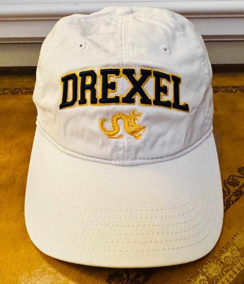 Legacy92 Legacy L2 Drexel Dragons White Cotton Adjustable Baseball Hat Cap